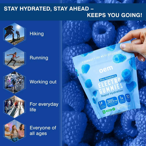 WELLBODY OEM/ODM Gummies d'hydratation Marque privée Supplément d'électrolytes magnésium et sodium Soutien pour adultes - Product Image 3