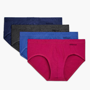 Calzoncillos Bikini de Fibra de Bambú Cómodos para Hombre, Corte Ajustado, Estilo Slip, con Logotipo de Marca, Tallas S-3XL, Colores Arcoíris, <span class=keywords><strong>Ropa</strong></span> Interior - Product Image 2