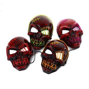 Máscara de Halloween hecha a medida Cicatrices LED de luz fría aterradoras y diseño de pirata de un solo ojo Hecho de PVC - Product Image 3
