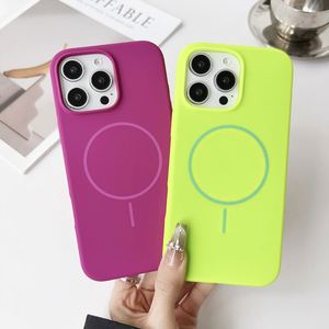 Funda Protectora Magnética con Carga Inalámbrica para iPhone 16 Pro Max 15 Pro 14 Plus 13 12 11Pro Max, Funda de Silicona Acrílica - Product Image 6