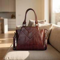 Tas Tote Kulit PU Wanita Mewah Modern Grosir 2026 dengan Ritsleting dan Desain Tahan Air - Brotherhood International
