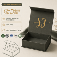 Boîte cadeau magnétique rigide en carton personnalisée en gros, emballage en papier pour bijoux de mode et cosmétiques
