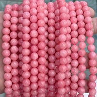 Perles rondes en calcédoine rouge veinée, à faire soi-même, perles lâches, fabrication artisanale, accessoires de bijoux en pierre naturelle, vente en gros directe d'usine
