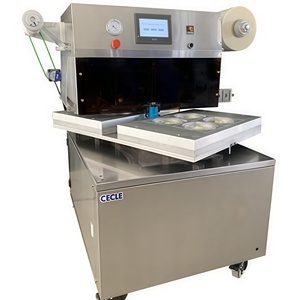 Máquina Selladora de Bandejas al Vacío Industrial para Comidas Preparadas y Envasado en Atmósfera Modificada - Product Image 1