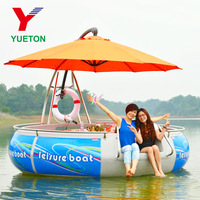 Bateau Parc d'attractions aquatiques Loisirs Barbecue électrique flottant Donut Boat Grill Boat