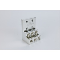 KS-T6H2-750 CULus Listed 6-Port Stacked Mechanical Lug pour la distribution d'énergie 750MCM-1/0 AWG