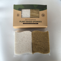 Éponge de cuisine biodégradable écologique Éponge de cuisine en cellulose compostable naturelle Noix de coco Nettoyage facile Moussant