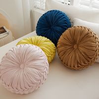 Solide Farbe Schlussverkauf günstig dekorativ rund Überwurf Kissen niedlich Kürbis Sitzmöbel Boden Kissen für Zuhause Couch Sofa Schlafzimmer