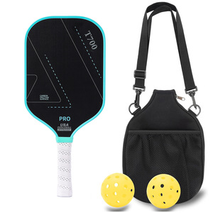 Raquette de pickleball en fibre de carbone Toray T700 16 mm, équipement d'entraînement approuvé par les États-Unis avec sac de transport en maille - Product Image 1