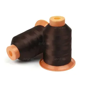 210D/3 Brown Color PA6 PA66 Nylon Bonded Sewing Thread Bonded Nylon Thread In Bags