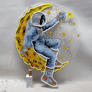 Decoración montada en la pared Led Letrero de neón Astronautas Spaceman Lighting up Sign Tienda Decoración de pared Letrero de neón Diseño de iluminación Decoración - Product Image 5