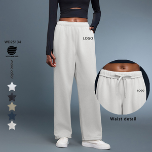 Xsunwing <span class=keywords><strong>pantaloni</strong></span> sportivi in pile da donna <span class=keywords><strong>pantaloni</strong></span> larghi per il Fitness Yoga da corsa <span class=keywords><strong>con</strong></span> coulisse in vita <span class=keywords><strong>con</strong></span> ampia tasca WD25134 - Product Image 1