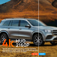 4K Dashcam Dubbele Lenzen 170° Voor/Achter Mercedes-Benz EQA 2022- GPS WiFi APP Nachtzicht Automatische Loopopname 24 uur Parkeren