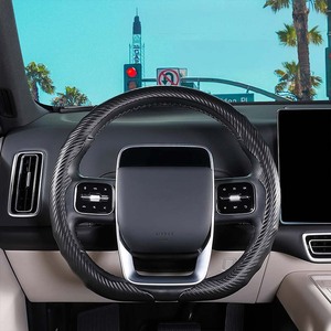 Housse de <span class=keywords><strong>volant</strong></span> de luxe personnalisée avec fibre de carbone pour la protection de la voiture, compatible avec <span class=keywords><strong>Toyota</strong></span> Avalon Corolla Camry <span class=keywords><strong>Rav4</strong></span> - Product Image 4