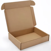 Boîtes en carton ondulé noir écologiques avec logo personnalisé, pelliculage brillant, taille personnalisée, boîtes d'expédition rigides pour envoi postal