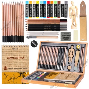 Sinoart Hot Art <strong>Set</strong> Customized 6 Styles Kid Art <strong>Set</strong> Wooden Box <strong>Sketch</strong> Painting <strong>Set</strong> for Art Supplies - Product Image 4