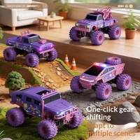 JJRC Mini véhicule tout-terrain RC 2.4G, amortisseur de chocs, lumières LED cool, escalade en un clic, portée de contrôle de 30 m, modèle de voiture RC jouet