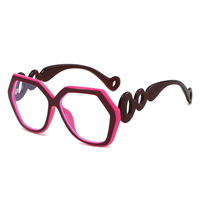 Nouvelles Lunettes de Soleil Hexagonales pour Femmes 2026 – Monture Rectangulaire Personnalisée en PC, Sans Correction, Style Tendance