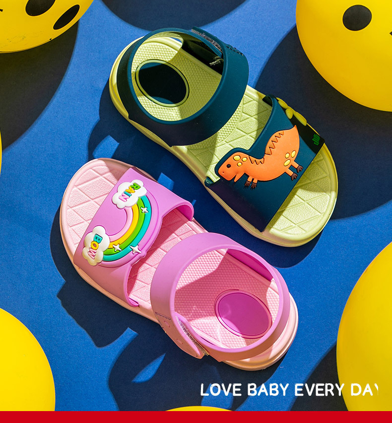 Children Cartoon Sandals Soft Bottom Boys Girls Beach Shoes Kids Slippers Shoes
