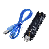 18650 Tempat Baterai V3 Papan Pengembangan Pin Header Pemasangan Sekrup Kompatibel Raspberry Pi 3 Perlindungan Terhadap Pengisian Berlebih 5V