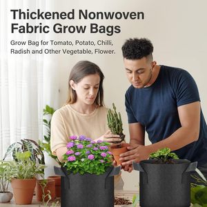 Sacs de culture de légumes en feutre pliables, écologiques, durables, avec logo personnalisé de haute qualité - Product Image 3