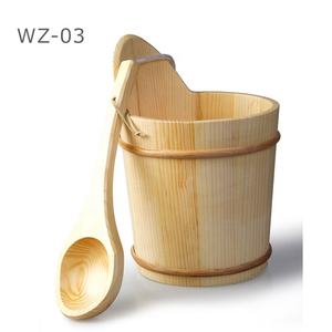 Hiện Tại Nóng Bán Bằng Gỗ Tắm Hơi Xô Set Tắm Hơi Xô Và Muôi Với Bên Trong - Product Image 5