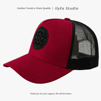 Topi Bisbol Jaring Luar Ruangan Wanita Pria Ukuran Besar Model Trucker Pinggiran Dalam Kaku 6 Panel Dapat Disesuaikan Unisex Topi Anti Panas Antik