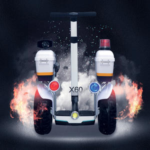 CE onaylı 19 inç 2 tekerlekli elektrikli scooter devriye arabası yan alet kutusu, flaş ışığı, alarm hoparlör - Product Image 5