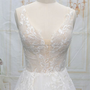 Abito da sposa di lusso popolare in europa abito da sposa caduto - Product Image 6