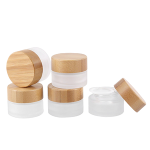 <span class=keywords><strong>Pot</strong></span> cosmétique <span class=keywords><strong>en</strong></span> verre rond givré écologique avec couvercle <span class=keywords><strong>en</strong></span> bois, rechargeable, vide, pour produits de beauté - Vente <span class=keywords><strong>en</strong></span> gros - Product Image 1