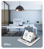 JD03 Boîtier de prise de sol encastré en aluminium 16A norme UE pour la maison