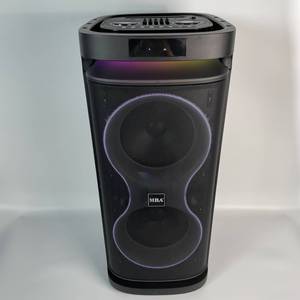 60W(Peak) Haut-parleurs portables sans fil pour fête à la maison avec double caisson de basses profondes, microphone, radio FM, lumières, télécommande - Product Image 4