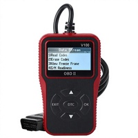 Nueva Herramienta de Diagnóstico Automotriz Multifuncional Portátil para Comercio Exterior, Lector de Códigos OBDII V100 con Pantalla de 2.4 Pulgadas, Versión en Inglés