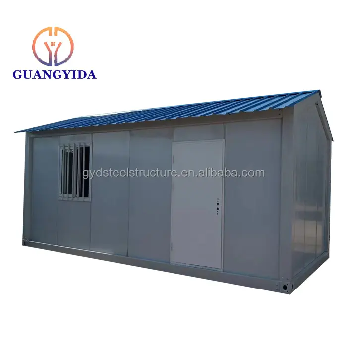 Tiny đúc sẵn Modular xách tay prefab Kim Loại Di động ĐỈNH mái container khung