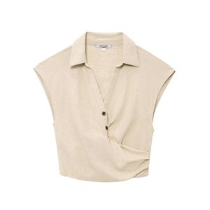 PB&ZA <span class=keywords><strong>Blusas</strong></span> <span class=keywords><strong>Plisadas</strong></span> Elegantes de Verano 2025 para Mujer, <span class=keywords><strong>Blusas</strong></span> Vintage sin Mangas, Camisas Femeninas, <span class=keywords><strong>Blusas</strong></span> Chic - Product Image 1