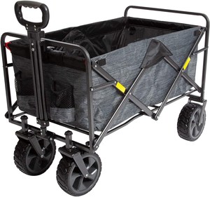 Plegable plegable al aire libre de Wagon | Profundidad Extra pesado Carro con ruedas para ir de compras de jardinería Tailgating - Product Image 2