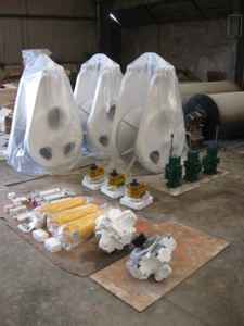 เครื่องกว้านบล็อคไฟอลูมิเนียมอัลลอยด์ไฮดรอลิก36นิ้วอุปกรณ์ทางทะเลตามสั่งสำหรับเรือตกปลาทูน่า - Product Image 3