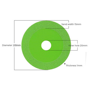 Gran oferta, hoja de sierra de vidrio soldada al vacío ultrafina, hoja de sierra de corte de vidrio para cortar vidrio de mármol de porcelana - Product Image 3