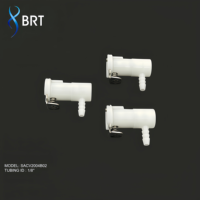 Raccords coudés à angle droit BRT 1/8 1/4 pour tuyaux et tubes, connecteurs rapides en plastique pour conduites d'eau