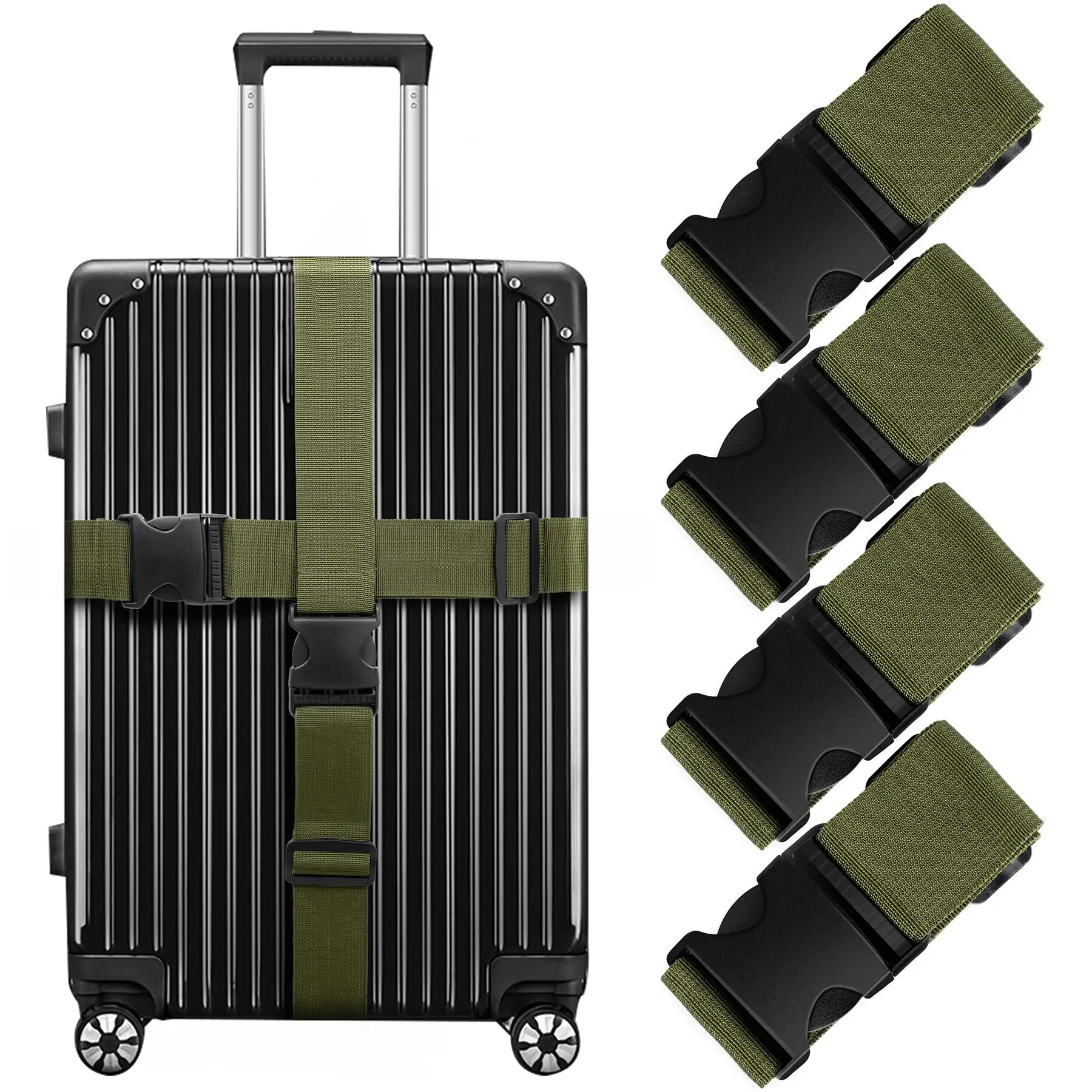 Luggage Straps For Suitcases Travel Belt Suitcase Strap Adjustable PP Travel Luggage Straps