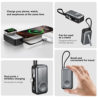 Batterie externe magnétique sans fil 5000 mAh ultra-mince pour smartphones – Idéale pour les déplacements quotidiens