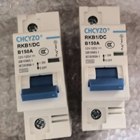 Interruptor de Aire MCCB de 12 V-125 V, 10 KA, 1P, 2P, 63 A, 80 A, 100 A, 150 A, 200 A, 250 A, Interruptor de Circuito de CC para Vehículos Eléctricos, de Plástico