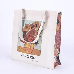Wholesale Recyclable 100% Organic Canvas Tote Bag OEM custom LOGO design Canvas bag