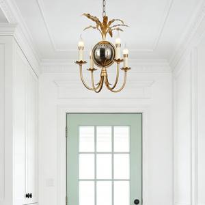 Lustre Moderne de Luxe en Fer Forgé Gramercy avec Verre pour Îlot de Cuisine, Salon, Salle à Manger, Petit Luminaire Suspendu - Product Image 1