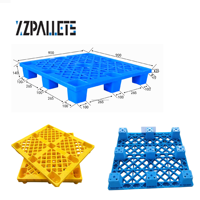 Palette en plastique à grille robuste et légère 1200x1000mm (neuf pieds) pour stockage, prix bas Euro, palette en plastique d'usine