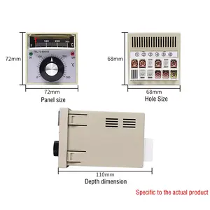 Pengendali Suhu Digital Oven Panggangan, TEL72-8001B AC 220V/380V, Pengendali Termostat 0 Hingga 400C