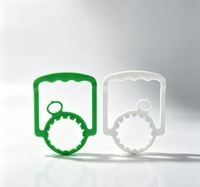 Anneau de transport anti-frottement de 55 mm pour bidon d'eau jetable, en plastique PE de qualité alimentaire, poignée multicolore disponible pour l'emballage d'eau pure