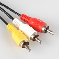 1,8M Audio-Video-AV-Kabel mit 3 RCA-Anschlüssen für Sony Playstation PS2 und PS3 Konsolen