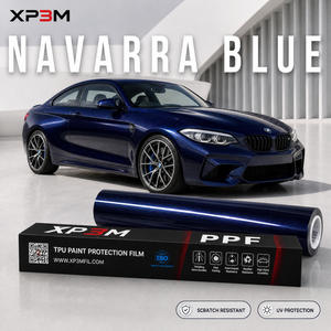 ฟิล์มใสกันรอยรถยนต์ XP3M Navarre Blue OEM Gloss TPU สี PPF หนา 7.5 มิล ซ่อมแซมตัวเองได้ ป้องกันรอยขีดข่วน ป้องกันสีเหลือง พร้อมช่องระบายอากาศ - Product Image 1