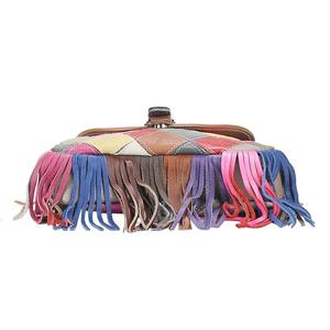AndoBag Color Stitching Plaid Crossbody Bags, Genuine <b>Leather</b> Fashion Casual Shoulder <b>Purse</b>, <b>Large</b> Capacity Tote Bag 3109 - Product Image 5